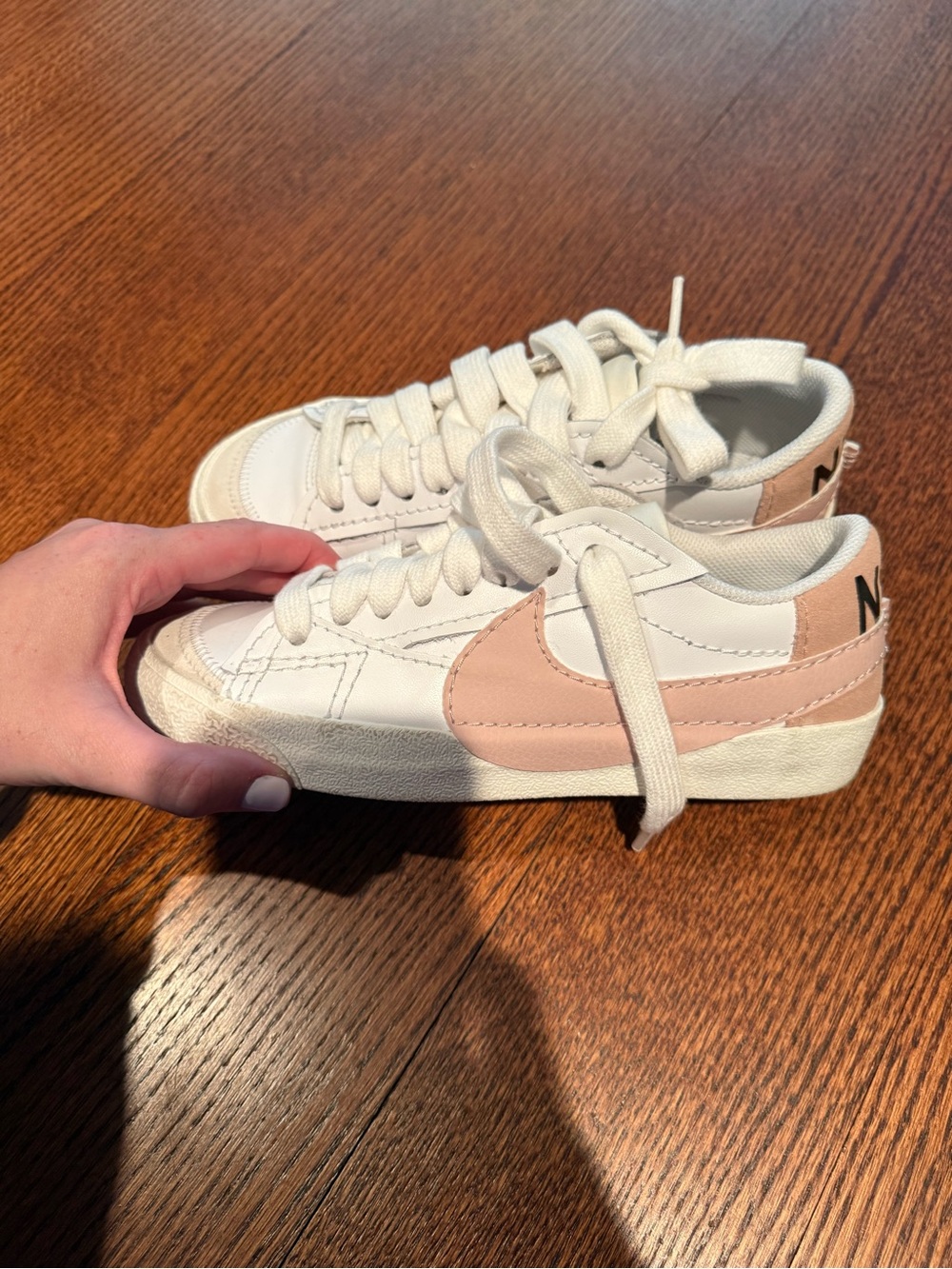 Nike Wmns Blazer Low 77 Jumbo White Pink Oxford